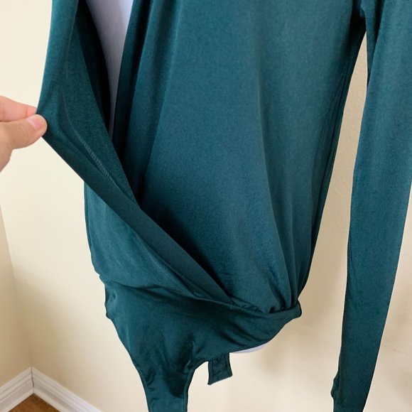Free People Teal Long Sleeve Bodysuit - Picture 5 of 11